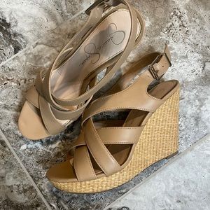 Nude wedges